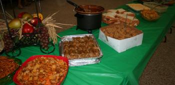 Guests enjoyed a delicious spread.
