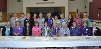 Serving as hostesses for the 2013 IRF Rice and Creole Cookery Contest were, from left, seated, Kate Bangle, Ruth Ann Klumpp, Betty Miller, Susan LaCombe, Rusty Leonards, Linda Rogers, Mary Ann Sagrera, Ernie Freeman, Charlotte Duplechain, Rita Benoit; standing, Gloria Gaspard, Ella Thevis, Jeanette Crochet, Joyce LeJeune, Wilma LeJeune, Marilyn Strickland, Lois Richard, Rosie Trahan, Mary Richard, Jean Andrepont and Audry Miller.