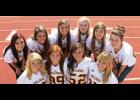 Selected as members of the 2013 Iota High School Homecoming Court were, first row from left, Sarah Duhon, Rae-Leigh Johnson, Hannah Gonzales, Drew Johnson; back row, Kynsli Duhon, Kate Legé, Morgan Doucet, Allison Hoffpauir, Bailey Regan and Myranda Reed. The court will be recognized at the Bulldogs’ football game Friday night versus the Kinder Yellowjackets, which will kickoff at 7 p.m. During halftime of the game, the queen will be crowned.